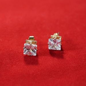 Rhinestone Stud Earrings